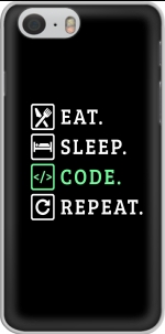 Capa Eat Sleep Code Repeat for Iphone 6 4.7