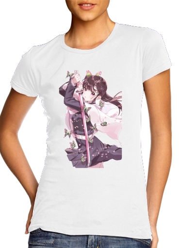  kanao tsuyuri para T-shirt branco das mulheres